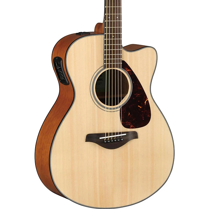 Yamaha FSX800C Concert Small Body Cutaway, Acoustic/Electric Guitar, Natural