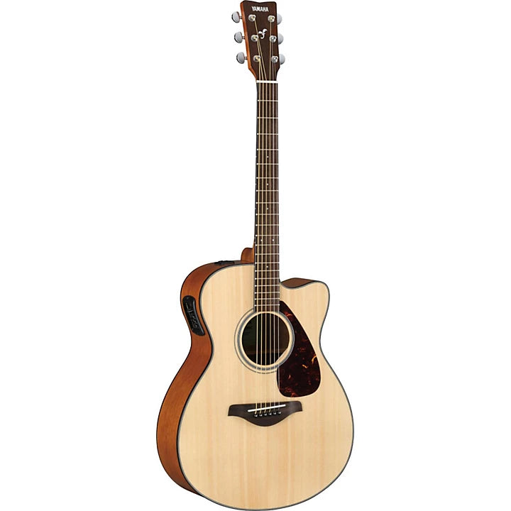 Yamaha FSX800C Concert Small Body Cutaway, Acoustic/Electric Guitar, Natural
