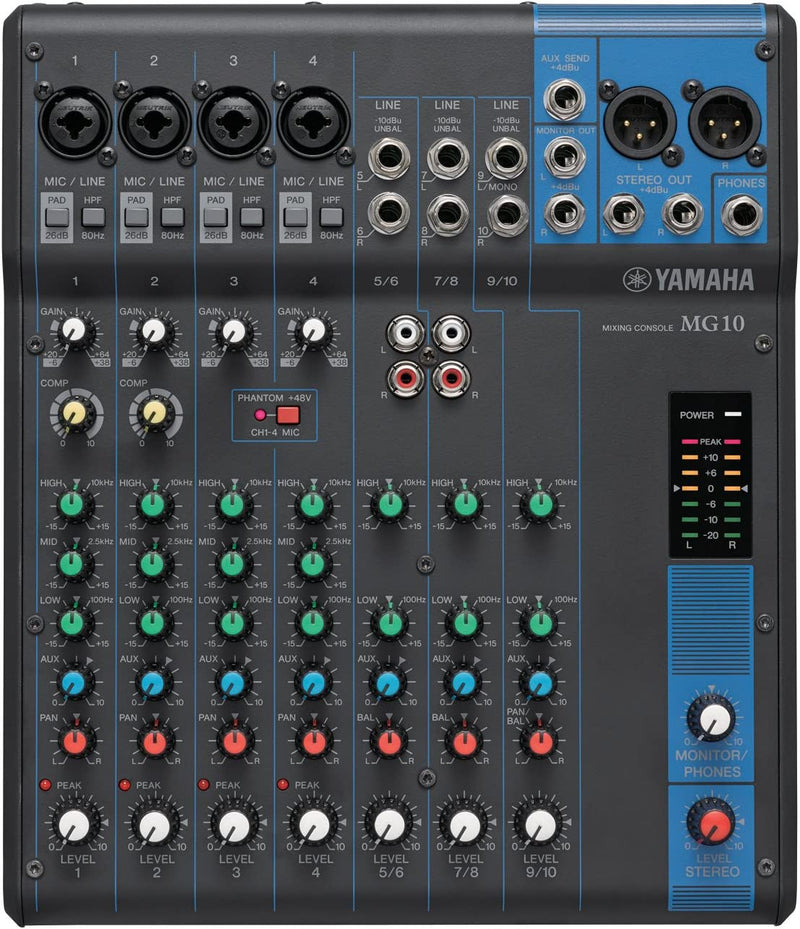 Yamaha MG10 10-channel Mixer with Effects