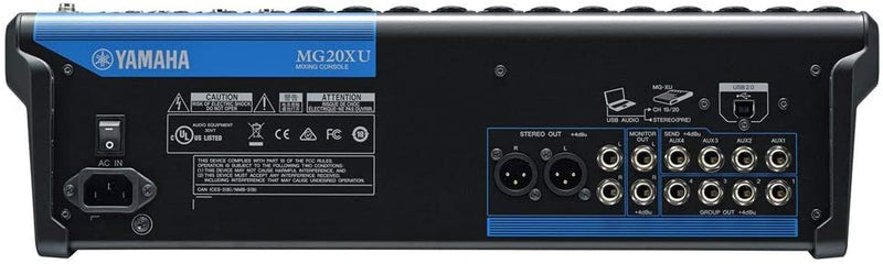 Analog Mixer, Yamaha MG20XU 20-channel Mixer with USB and FX