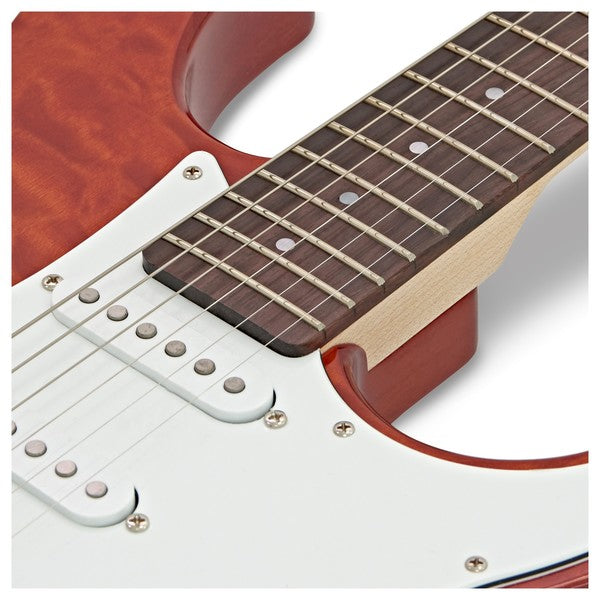 Yamaha PAC212VQM, Pacifica 200 Series Electric Guitar, Caramel Brown