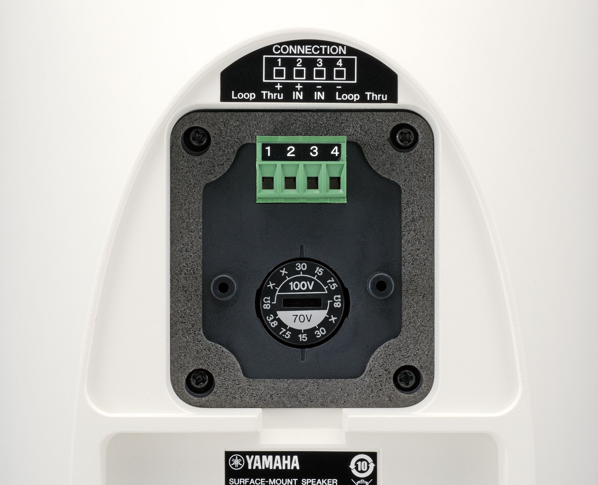 Yamaha VXS5, Commercial Surface Mount 5 1/4"  Speaker, Black. Water Resistant