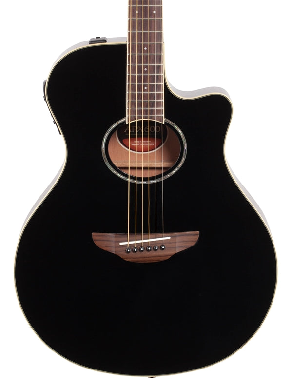 Yamaha APX600 Acoustic/Electric Guitar, Thin-line Cutaway - Black