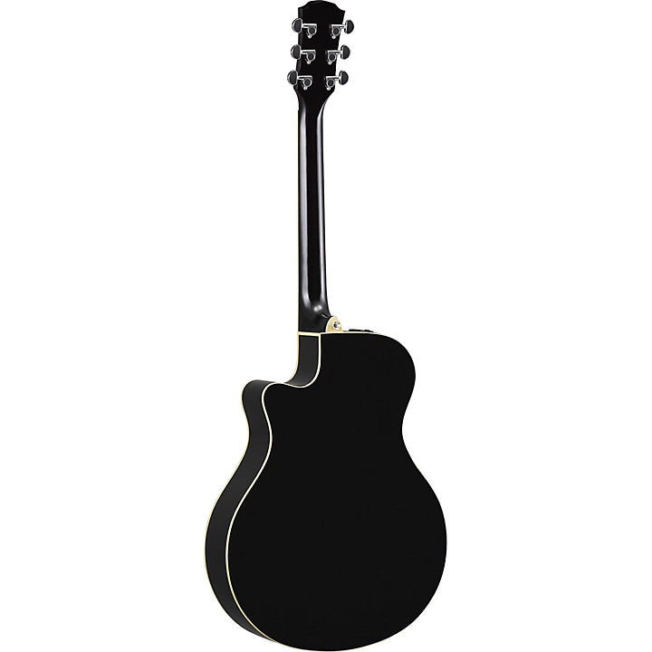 Yamaha APX600 Acoustic/Electric Guitar, Thin-line Cutaway - Black