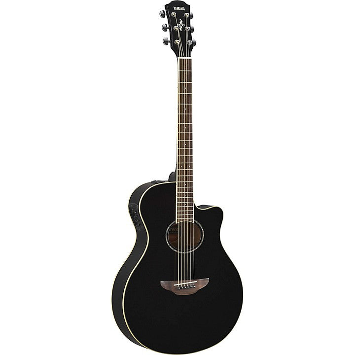 Yamaha APX600 Acoustic/Electric Guitar, Thin-line Cutaway - Black