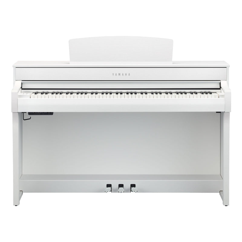 Yamaha CLP-745WH Clavinova Digital Upright Piano, White, w/Bench