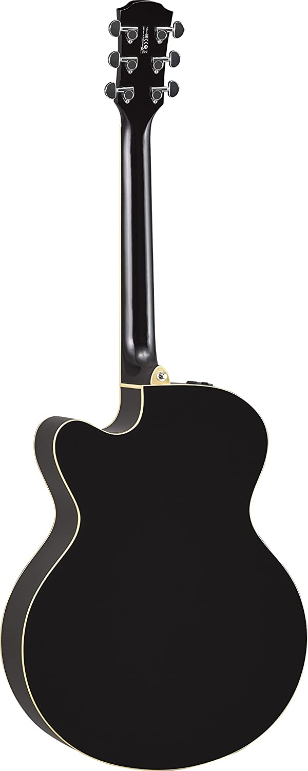 Yamaha CPX600, Medium Jumbo Acoustic/Electric Cutaway Guitar, Black