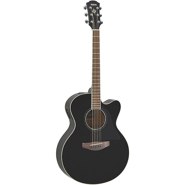 Yamaha CPX600, Medium Jumbo Acoustic/Electric Cutaway Guitar, Black